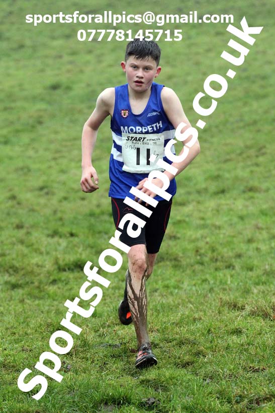 Boys under-13s, NECAA Junior Cross Country Relays, Thornley Farm, Peterlee, Saturday, December 12th. Photo: David T. Hewitson/Sports for All Pics